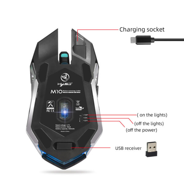 New wireless mouse 2.4GPI gaming mouse - Image 5