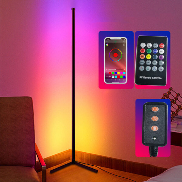 Symphony Bluetooth-compatible RGB Floor Graffiti Smart APP Corner Atmosphere Lamp - Image 5