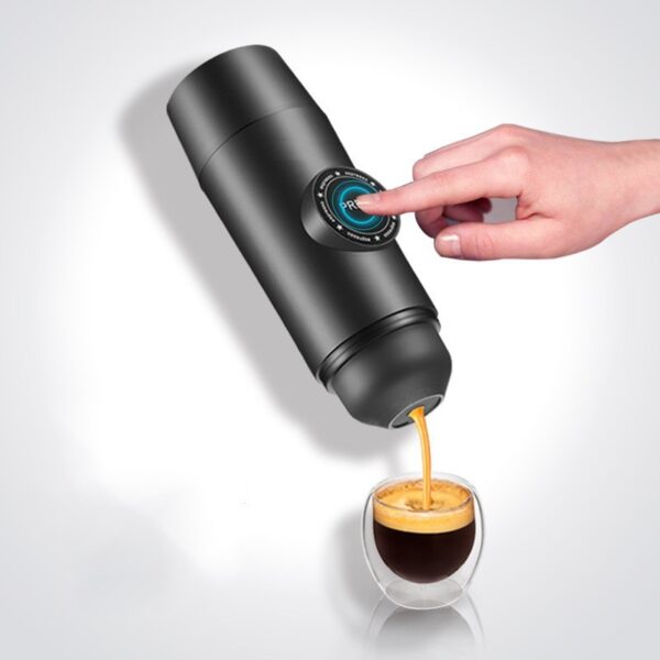 Mini Espresso Coffee Maker Portable Rechargeable  Mech - Image 3
