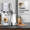 Geek Chef Espresso And Cappuccino Machine With Automatic Milk Frother,20Bar Espresso Maker For Home, For Cappuccino Or Latte,with ESE POD Filter, Stainless Steel, Gift For Coffee Lover Bar - Image 9