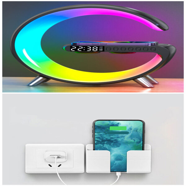 New Intelligent G Shaped LED Lamp Bluetooth Speaker - Image 4