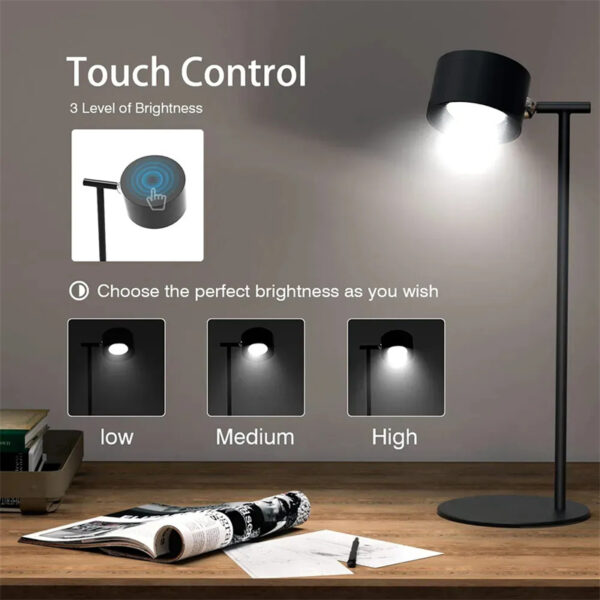 Magnetic Touchable LED USB Rechargeable Table Lamp - Image 8