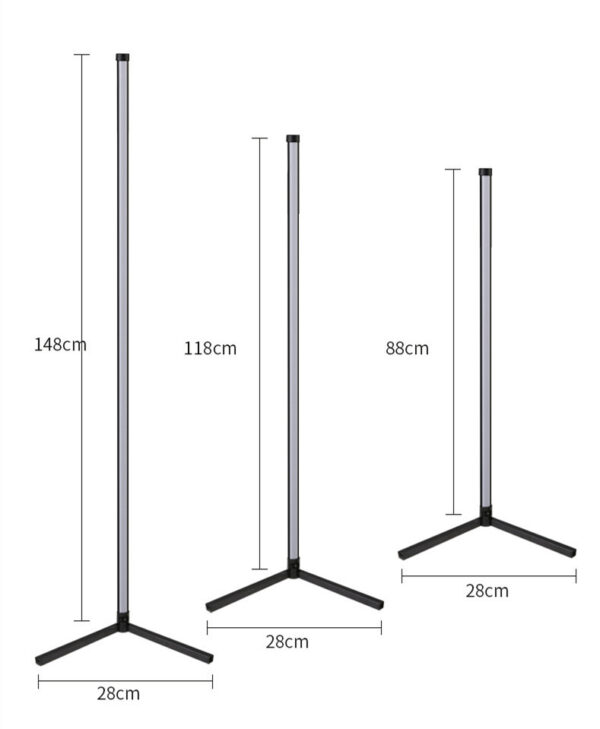 Symphony Bluetooth-compatible RGB Floor Graffiti Smart APP Corner Atmosphere Lamp - Image 4