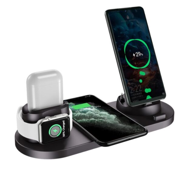 Charger For Phone Fast Charging Pad For Phone Watch 6 In 1 Charging - Image 5