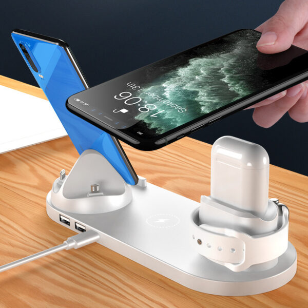 Charger For Phone Fast Charging Pad For Phone Watch 6 In 1 Charging - Image 3