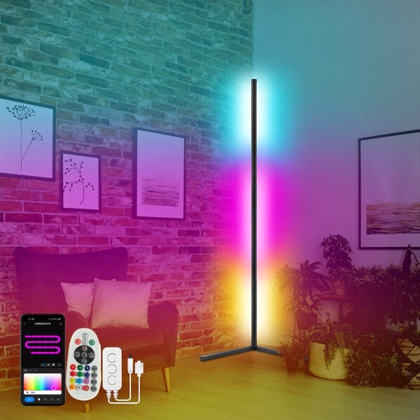 Symphony Bluetooth-compatible RGB Floor Graffiti Smart APP Corner Atmosphere Lamp - Image 3