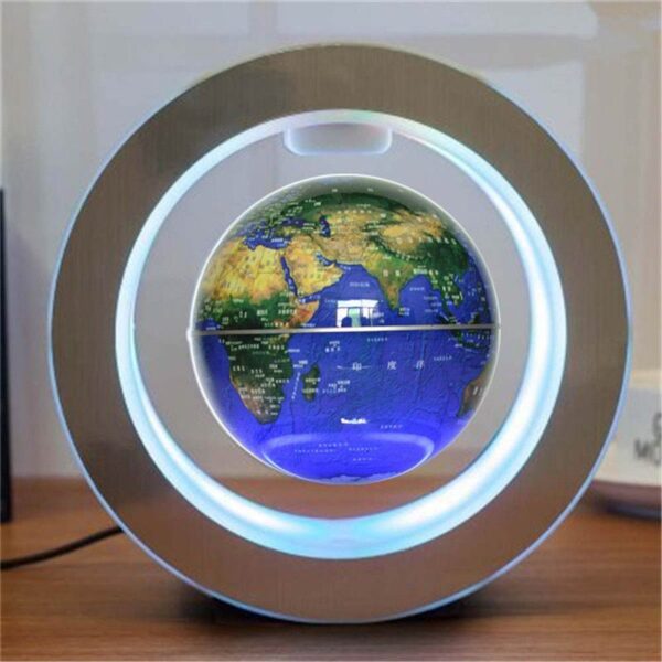 LED World Map Floating Globe Magnetic Levitation Light Anti Gravity Magic - Image 3