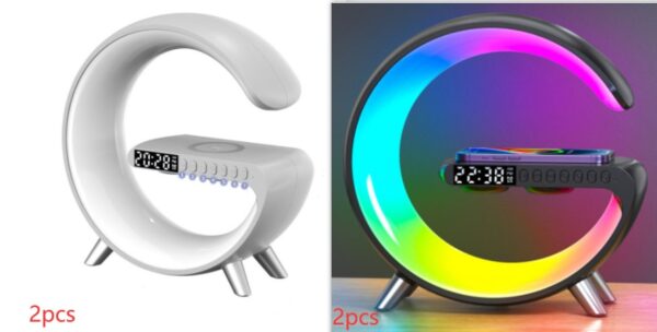 New Intelligent G Shaped LED Lamp Bluetooth Speaker - Image 2