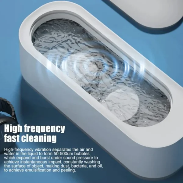 Xiaomi MIJIA Vibration Ultrasonic Glasses Cleaning Machine Household Appliances Watches Function Timer Cleaning Machine 450ml - Image 2