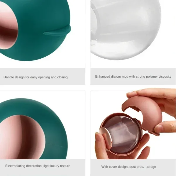 Lint Roller Hair Remover Ball Reusable Gel Lint Roller For Pet Hair Upgrading Reusable Lint Rollers Washable Sticky Roller Ball - Image 4