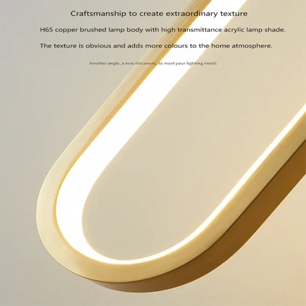 Modern Minimalist LED Pendant Light Chandelier For Bedroom Restaurant Living Room Gold Black Hanging Lamps Decoration Led Lustre - Image 6
