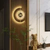Moden Led Clock Wall Lamps For Corridor Aisle Bedside Wall Clock With Light Dimmable Bedroom Living Room Wall Sconce Lighting - Image 4