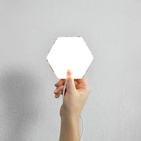 Modern LED Night Light Socket 220v Quantum Night Lamp Touch Sensitive Lighting Living Room DIY Install Bedroom Modular Honeycomb - Image 4