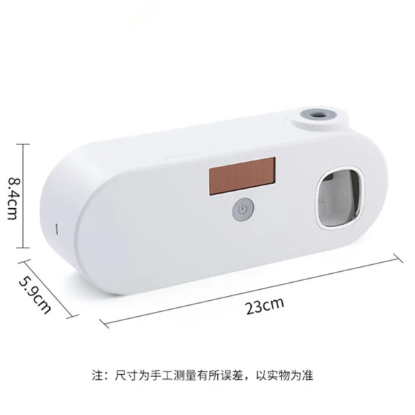 Solar Energy UV Toothbrush Holder Toothpaste Dispenser Bathroom Toothbrush Storage Box Multi-function Storage Holder USB Charge - Image 5