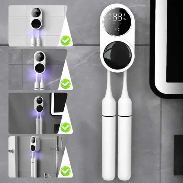 Holder Tooth Brush Sanitizer Uv Toothbrush Sanitizer Toothpaste Accessories Portable Toothbrush Sterilizer Portable Disinfectant - Image 6