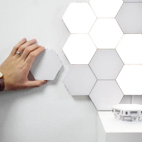 Modern LED Night Light Socket 220v Quantum Night Lamp Touch Sensitive Lighting Living Room DIY Install Bedroom Modular Honeycomb - Image 2