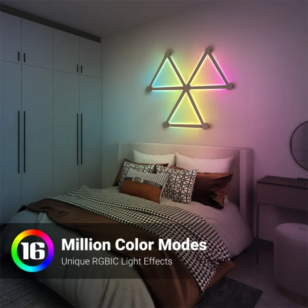 Splicing Light DIY Atmosphere Light RGB Smart Wall Light Voice Control Lamp for Esports Room Bedroom Bar Decoration Night Light - Image 3