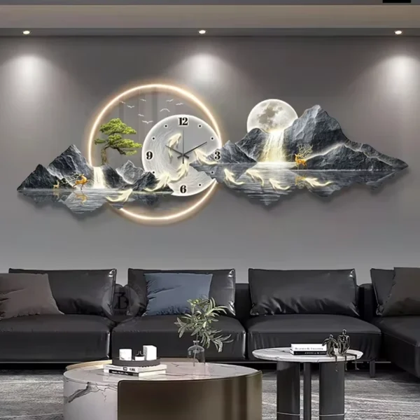 Design Luxury Wall Clocks Living Room Led Aesthetic Minimalist Wall Watch Silent Fashion Nordic Horloge Murale Home Decoration - Image 4