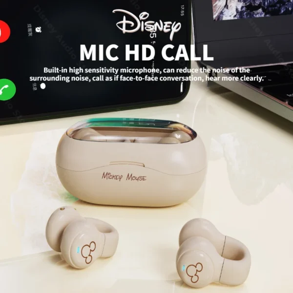Disney DN12 Earclip TWS Wireless Earbuds HIFI Surround Stereo Bluetooth 5.3 Earphones Sports Gaming Bluetooth Headphone with Mic - Image 3