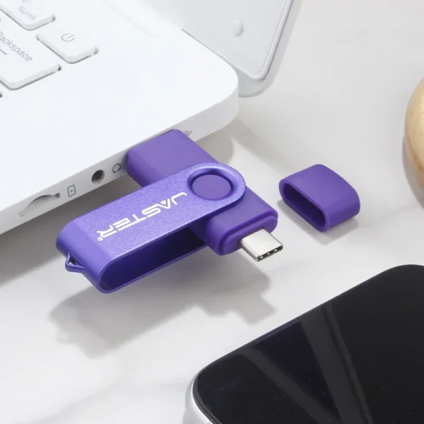 TYPE-C USB Flash Drive 128GB Real Capacity Pen Drive 64GB Free Key Chain Memory Stick Creative Business Gift Red U Disk Blue 32G - Image 5