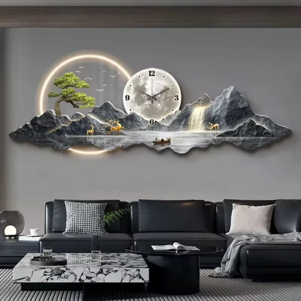 Design Luxury Wall Clocks Living Room Led Aesthetic Minimalist Wall Watch Silent Fashion Nordic Horloge Murale Home Decoration - Image 6