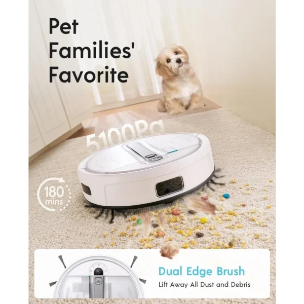 Cube Robot Vacuum and Mop, Self Mop Drying and Washing - Image 6
