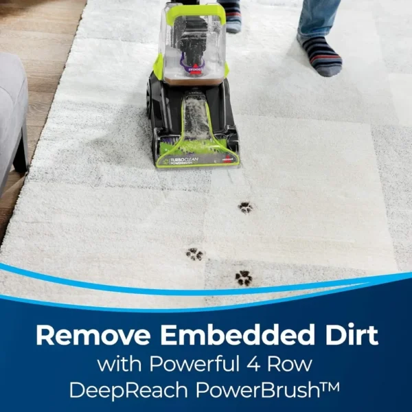 TurboClean PowerBrush Carpet Cleaner, Removable Nozzle. Easily maintain and clean your machine., Green/ Black large - Image 3