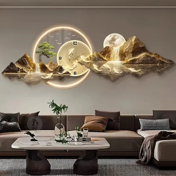 Design Luxury Wall Clocks Living Room Led Aesthetic Minimalist Wall Watch Silent Fashion Nordic Horloge Murale Home Decoration - Image 5