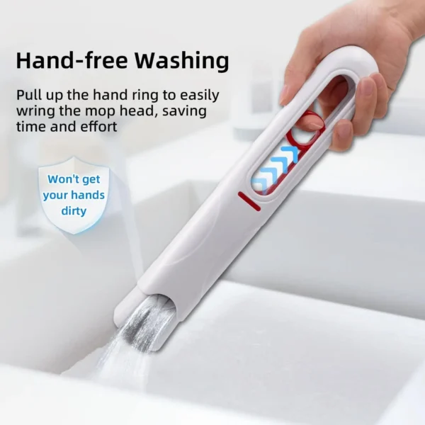 Powerful Squeeze Mini Mop Folding Home Cleaning Mops With Sponge Self-squeezing Floor Washing Mops Desk Window Car Clean Tools - Image 4