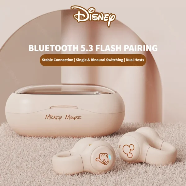 Disney DN12 Earclip TWS Wireless Earbuds HIFI Surround Stereo Bluetooth 5.3 Earphones Sports Gaming Bluetooth Headphone with Mic - Image 2
